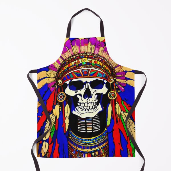 Item preview, Arte con calaveras de jefes indios nativos designed and sold by TheDarkWardrobe.