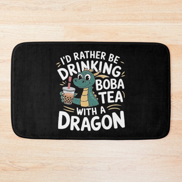 Item preview, Enjoy Boba Tea with a Friendly Dragon - Whimsical Artwork designed and sold by love3617.