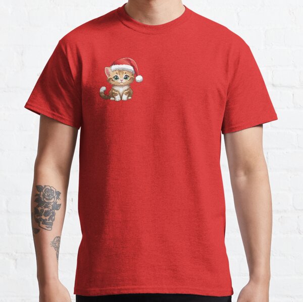 Item preview, cute kitty in santa hat designed and sold by Pr7em.