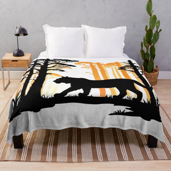 Artikelvorschau, Tiger, große Katze im Wald, Schatten, Silhouette entworfen und verkauft von Bunmigraphics .