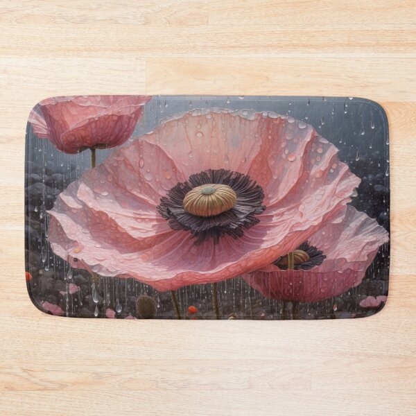 Item preview, Wet Pink Poppies designed and sold by M-Y-A-R-T-.