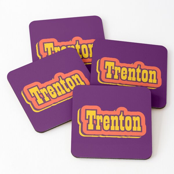 Artikelvorschau, Trenton, New Jersey Retro-Typografie entworfen und verkauft von ArtNoveltee.
