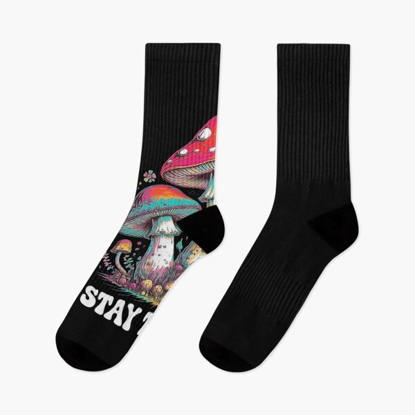 Item preview, Stay Trippy - Vibrant Psychedelic Mushroom Forest Art designed and sold by love3617.