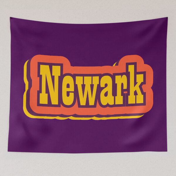 Item preview, Newark, New Jersey Retro Typography designed and sold by ArtNoveltee.