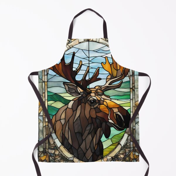 Item preview, Stained Glass Moose designed and sold by CalmnessbyChoice.