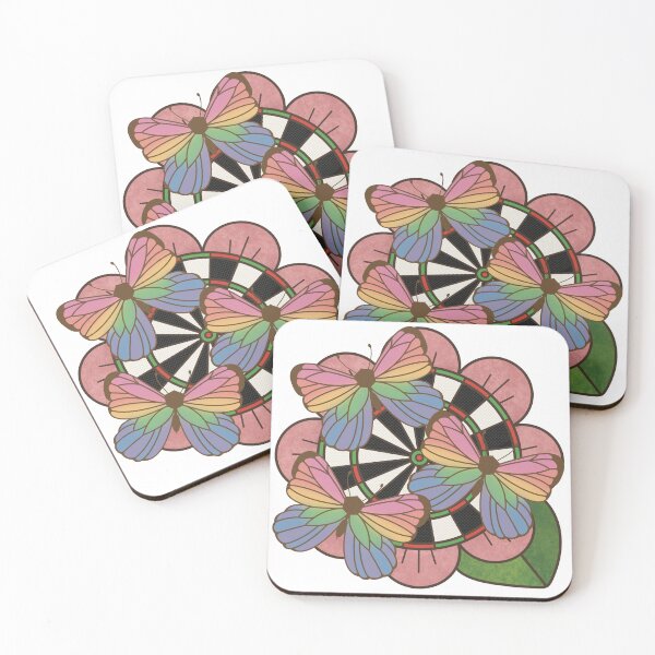 Item preview, Rainbow Butterflies & Flowers designed and sold by love4darts.