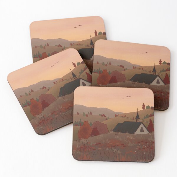 Item preview, Cozy Church in Autumn designed and sold by isabelcoxon.