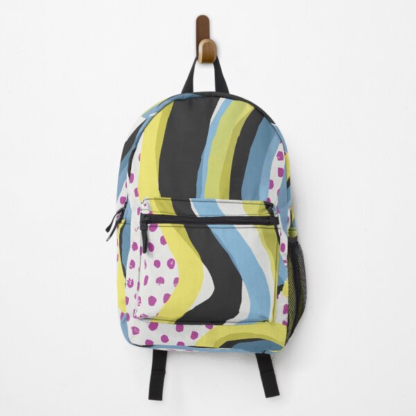 Item preview, Blue, black and green treble clef over pink dot pattern designed and sold by si-cha.