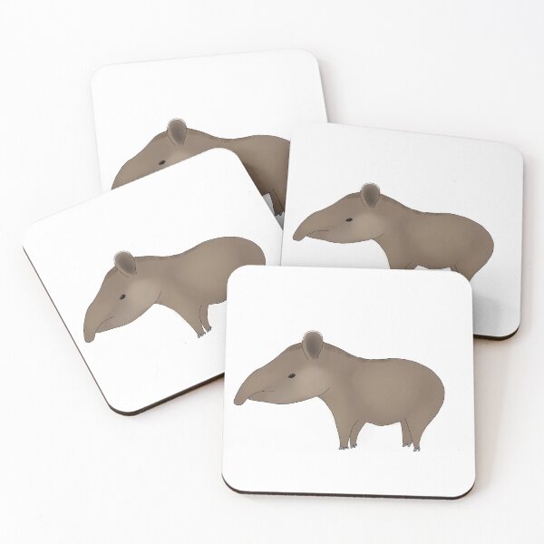 Item preview, Cartoon tapir (brazilian lowland tapir) designed and sold by ThatIsSomething.
