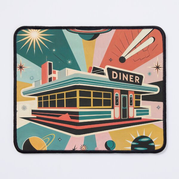 Item preview, Sticker T-Shirt Design Trending: DINER designed and sold by ForeverPrintsOK.