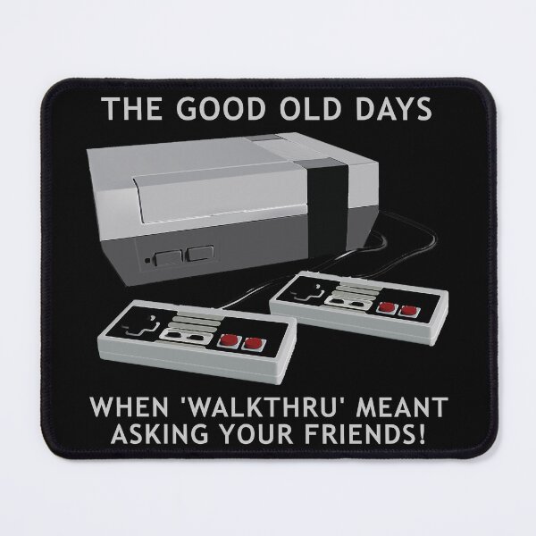 Item preview, Retro gaming "The Good Old Days When 'Walkthru" Meant Asking Your Friends!" designed and sold by JDMTees.