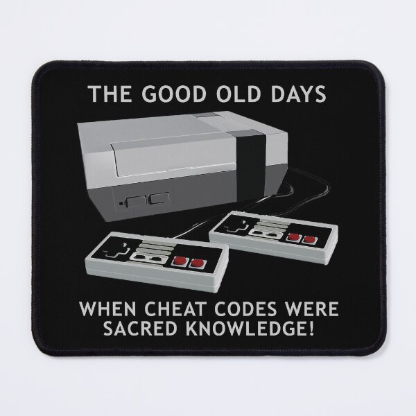 Item preview, Retro gaming "The Good Old Days When Cheat Codes Were Sacred Knowledge!" designed and sold by JDMTees.