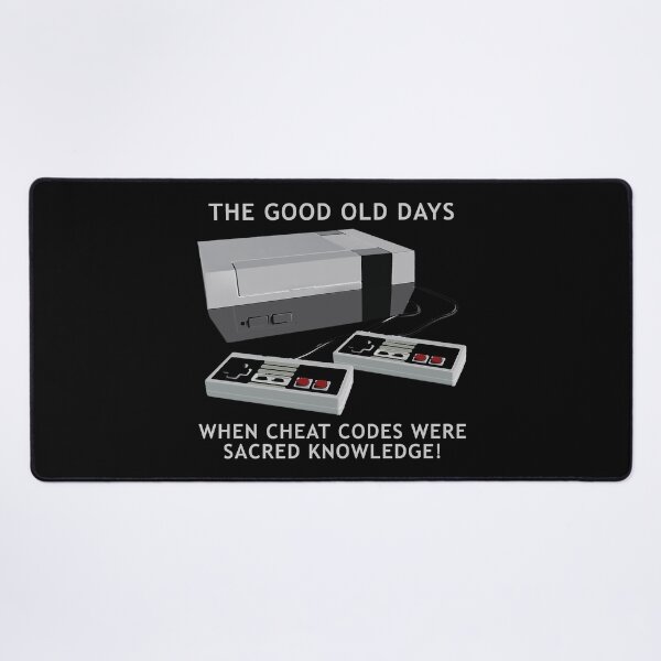 Item preview, Retro gaming "The Good Old Days When Cheat Codes Were Sacred Knowledge!" designed and sold by JDMTees.