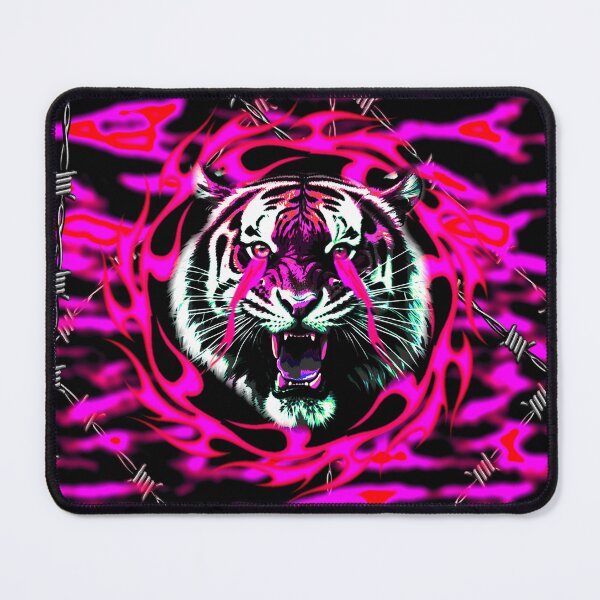 Item preview, pink fire tiger designed and sold by JVNS.