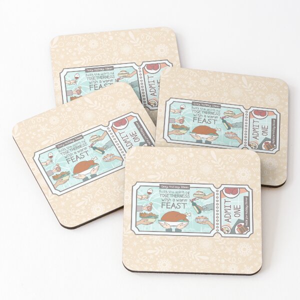 Item preview, Cozy Holiday Ticket to a Warm Feast designed and sold by Khotekmei.