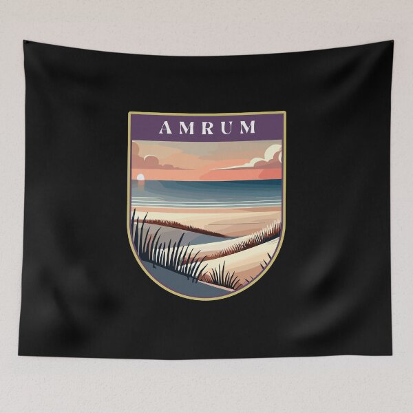 Item preview, Amrum Island in Retro Vector Style designed and sold by MaateoDesign.