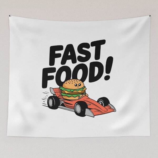 Item preview, Fast Food! Funny Burger Pun designed and sold by PMCreative.