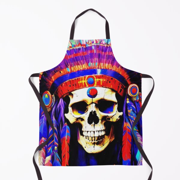 Item preview, Arte con calaveras de jefes indios nativos designed and sold by TheDarkWardrobe.