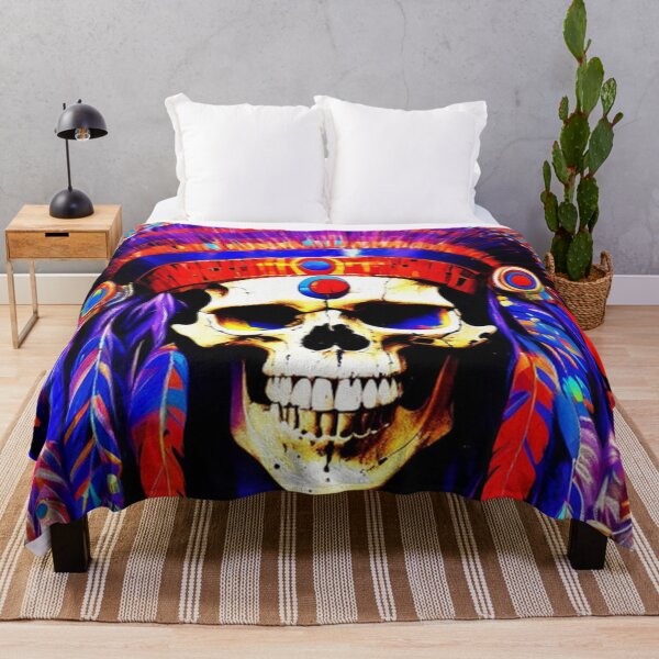 Item preview, Native Indian Chief Skull Art designed and sold by TheDarkWardrobe.
