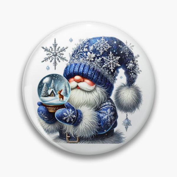 Item preview, Cozy Christmas gnome spirit with snow globe designed and sold by CleanDecor.
