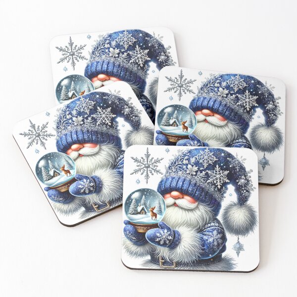 Item preview, Cozy Christmas gnome spirit with snow globe designed and sold by CleanDecor.