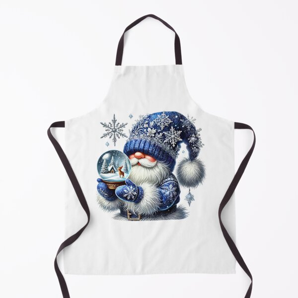 Item preview, Cozy Christmas gnome spirit with snow globe designed and sold by CleanDecor.