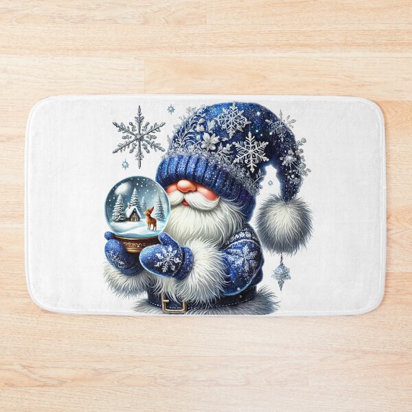 Item preview, Cozy Christmas gnome spirit with snow globe designed and sold by CleanDecor.