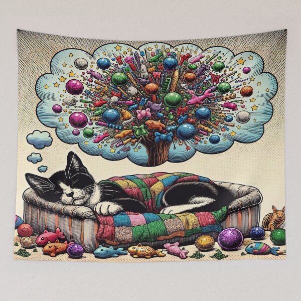 Item preview, Dreaming Cat designed and sold by M-Y-A-R-T-.
