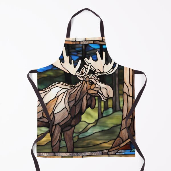 Item preview, Great Moose in Stained Glass designed and sold by CalmnessbyChoice.