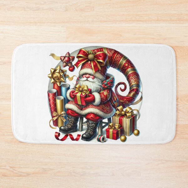 Item preview, Cozy Christmas gnome spirit with gifts designed and sold by CleanDecor.