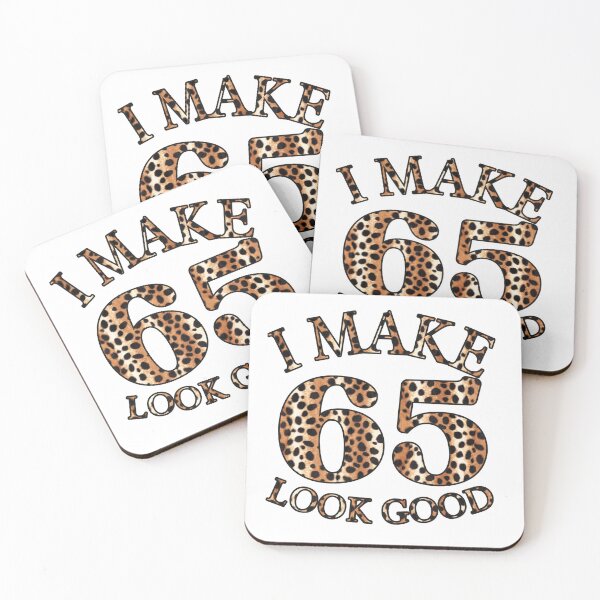 Item preview, I Make 65 Look Good Leopard Skin Style Birthday Light Design designed and sold by Raise2Shine.
