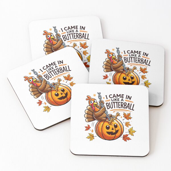 Item preview, Funny Thanksgiving Pumpkin Ball "came in like a Butterball" designed and sold by BornBorn.