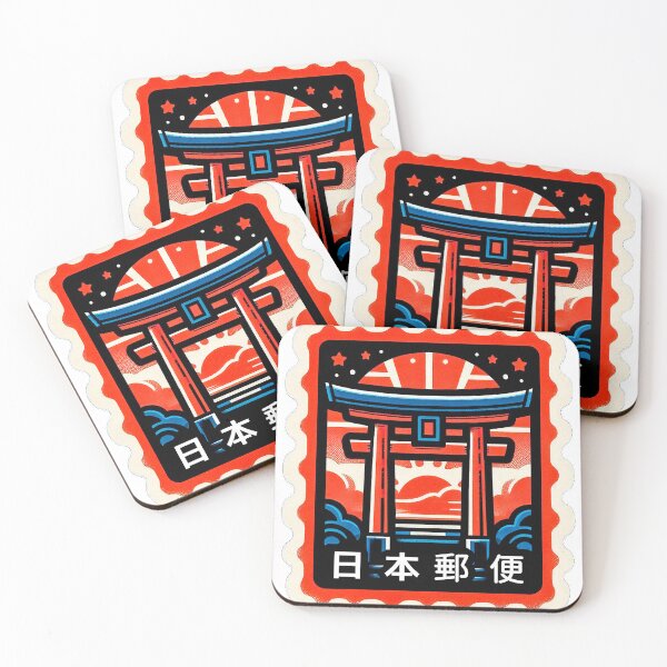 Item preview, Vintage Japanese Stamp - Itsukushima shrine  designed and sold by Naokodarling.