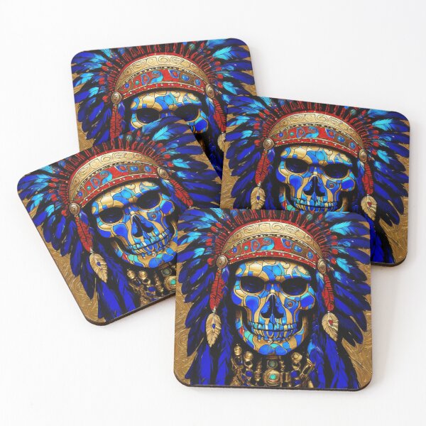 Item preview, Native Indian Chief Skull Art designed and sold by TheDarkWardrobe.