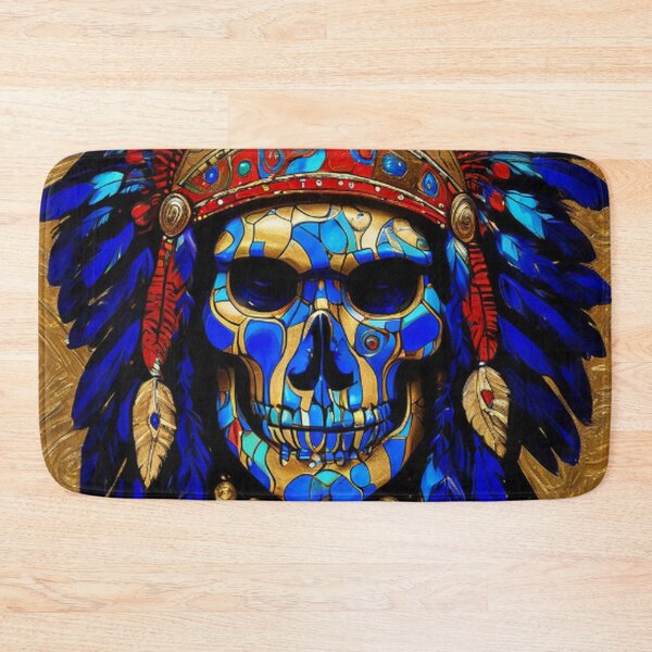 Item preview, Native Indian Chief Skull Art designed and sold by TheDarkWardrobe.