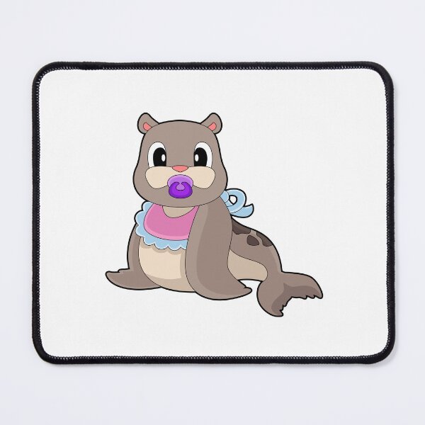 Item preview, Seal Baby Pacifier Bib designed and sold by Snabdesign84.