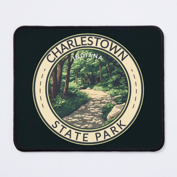 Item preview, Charlestown State Park Indiana Travel Art Badge designed and sold by KrisSidDesigns.