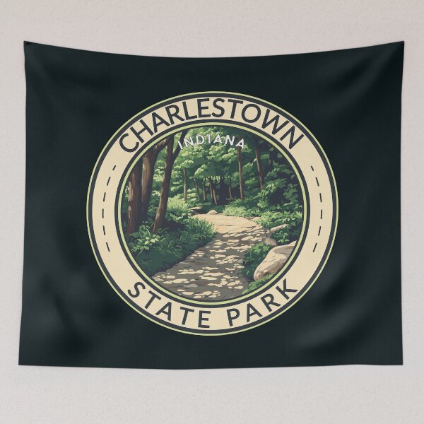 Item preview, Charlestown State Park Indiana Travel Art Badge designed and sold by KrisSidDesigns.