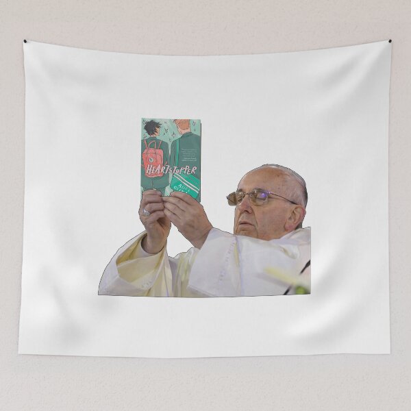 Item preview, Pope Holding Heartstopper Volume 1 by Alice Oseman designed and sold by baranskini.
