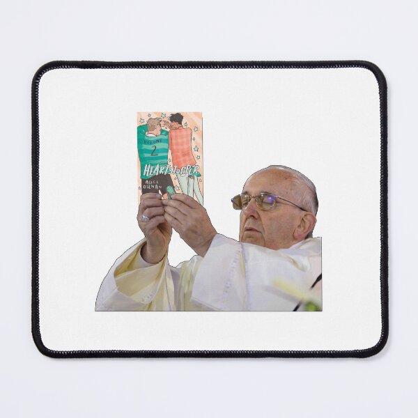 Item preview, Pope Holding Heartstopper Volume 2 by Alice Oseman designed and sold by baranskini.