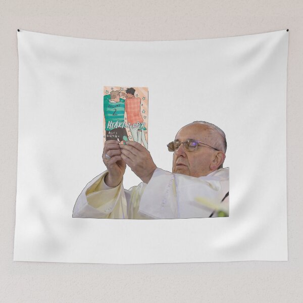 Item preview, Pope Holding Heartstopper Volume 2 by Alice Oseman designed and sold by baranskini.