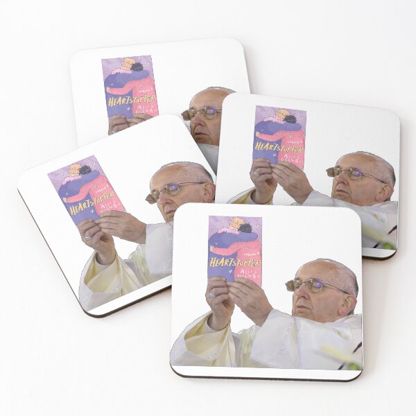 Item preview, Pope Holding Heartstopper Volume 4 by Alice Oseman designed and sold by baranskini.