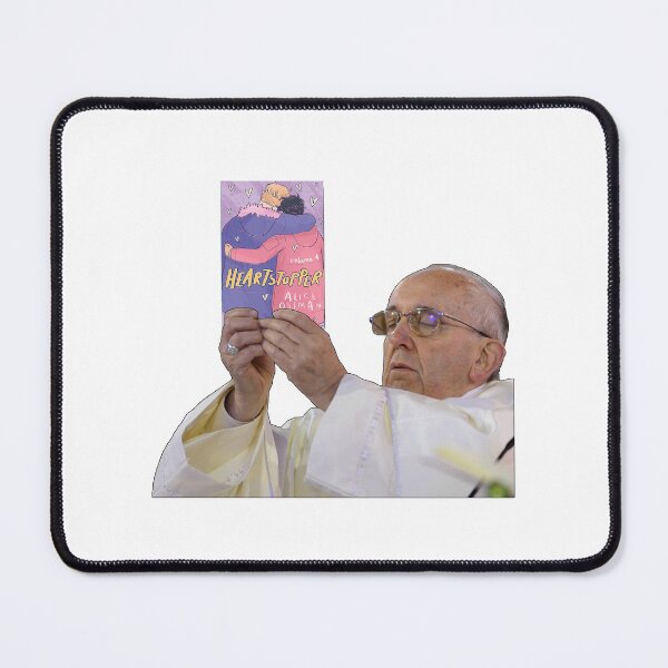 Item preview, Pope Holding Heartstopper Volume 4 by Alice Oseman designed and sold by baranskini.