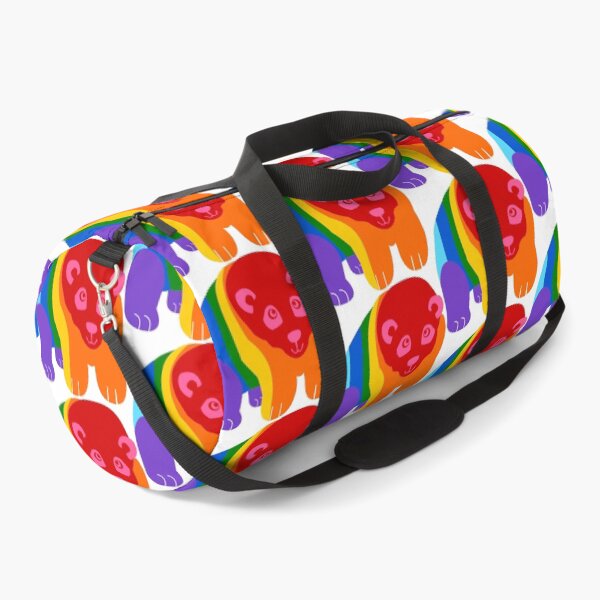 Item preview, Rainbow Pride Flag Panda designed and sold by HarveyHandcraftsandDesigns.