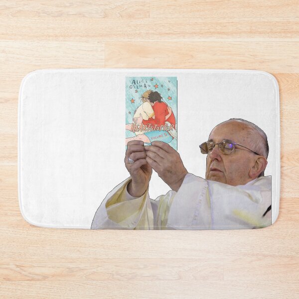 Item preview, Pope Holding Heartstopper Volume 5 by Alice Oseman designed and sold by baranskini.