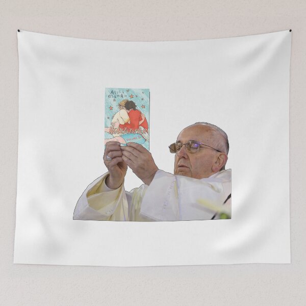 Item preview, Pope Holding Heartstopper Volume 5 by Alice Oseman designed and sold by baranskini.