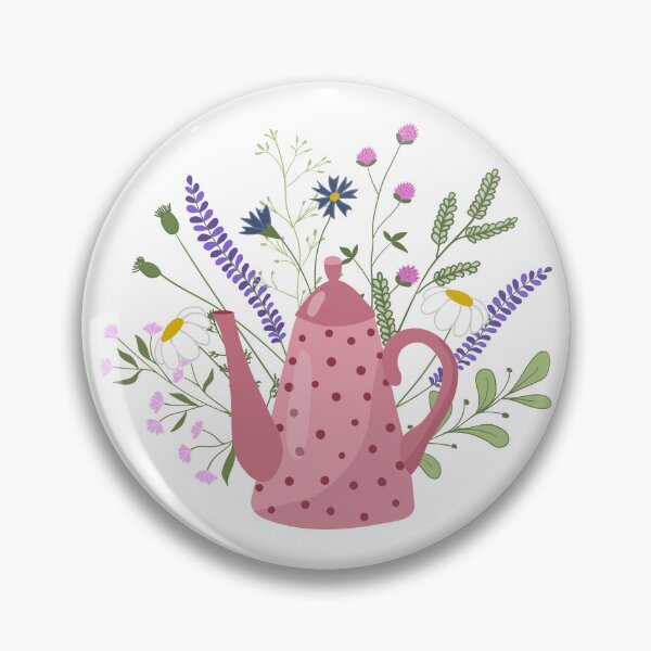Item preview, Vector illustration of a doodle teapot with herbal tea designed and sold by Familyshmot.