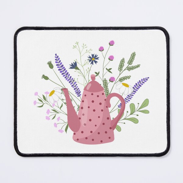 Item preview, Vector illustration of a doodle teapot with herbal tea designed and sold by Familyshmot.