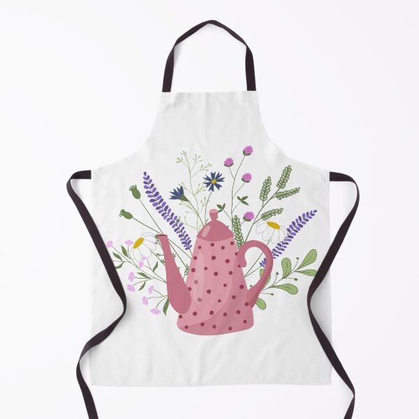 Item preview, Vector illustration of a doodle teapot with herbal tea designed and sold by Familyshmot.