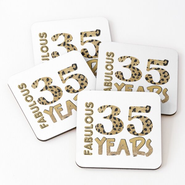 Item preview, Fabulous, 35 Years Leopard Skin Appreciation Design designed and sold by Raise2Shine.